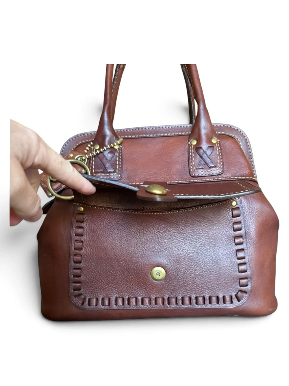 Rare Coach 65th Anniversary Legacy Thompson Satchel NWOT | Whiskey Leather 2007